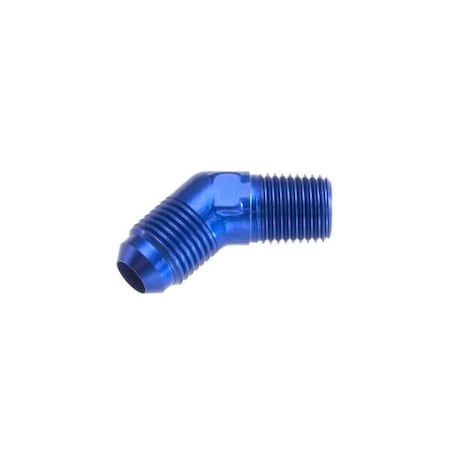 -04 45 DEGREE MALE ADAPTER TO -02 (1/8) NPT MALE - BLUE